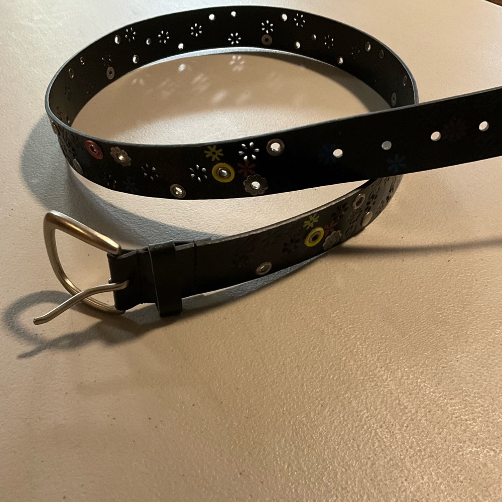 Floral brown Belt L